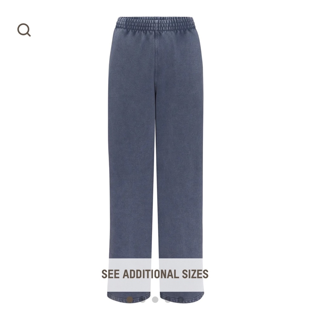 Skims Steele blue boyfriend fleece sweats